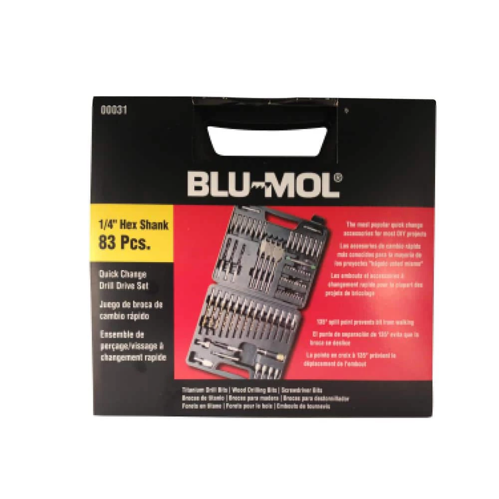 Disston Steel Quick Change Drill Bit and Drive Set (83-Piece) by BLU-MOL 2 Disston Steel Quick Change Drill Bit and Drive Set (83-Piece) by BLU-MOL - Image 2