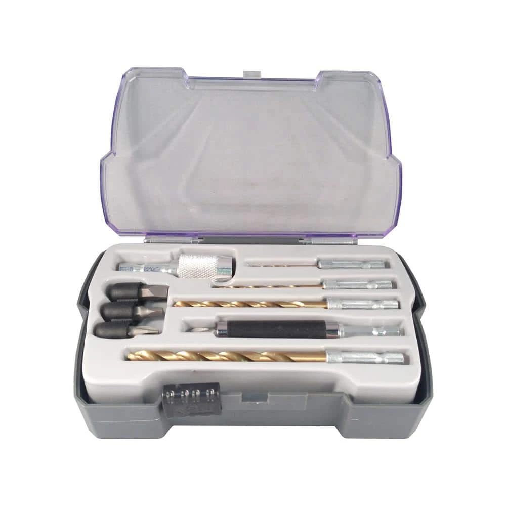 Disston Titanium Nitride Coated Quick Change Drill Bit and Drive Set (10-Piece) by BLU-MOL 1 Disston Titanium Nitride Coated Quick Change Drill Bit and Drive Set (10-Piece) by BLU-MOL