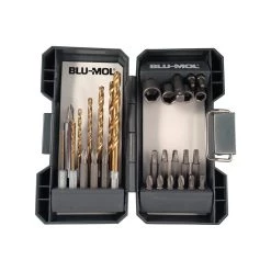 Disston Titanium Nitride Coated Quick Change Drill Bit and Drive Set (30-Piece) by BLU-MOL