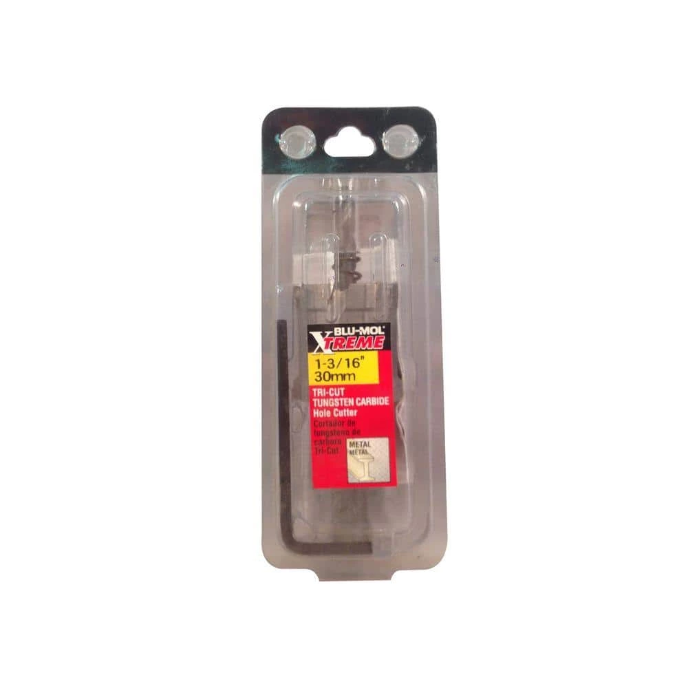 Disston 1-3/16 in. Xtreme Tri-Cut Tungsten Carbide Hole Cutter by BLU-MOL 2 Disston 1-3/16 in. Xtreme Tri-Cut Tungsten Carbide Hole Cutter by BLU-MOL - Image 2