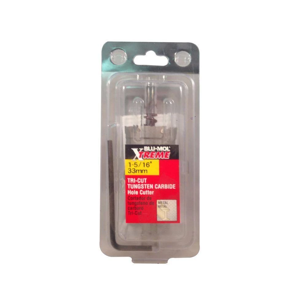 Disston 1-5/16 in. Xtreme Tri-Cut Tungsten Carbide Hole Cutter by BLU-MOL 2 Disston 1-5/16 in. Xtreme Tri-Cut Tungsten Carbide Hole Cutter by BLU-MOL - Image 2
