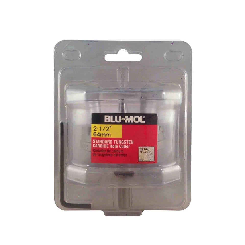 Disston 2-1/2 in. Standard Tungsten Carbide Hole Cutter by BLU-MOL 1 Disston 2-1/2 in. Standard Tungsten Carbide Hole Cutter by BLU-MOL