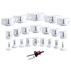 Disston QuickCore Top 20 Hole Saw Sizes Kit (22-Piece) by BLU-MOL