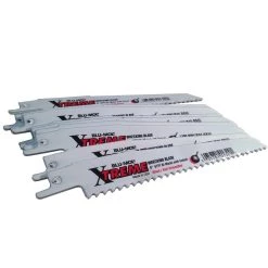 6 in. x 7/8 in. x 0.062 in. 6 Teeth per in. Wood Cutting Xtreme Bi-Metal Demolition Reciprocating Saw Blade (10-Pack) by BLU-MOL