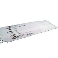 12 in. x 7/8 in. x 0.062 in. 6 Teeth per in. Wood Cutting Xtreme Bi-Metal Demolition Reciprocating Saw Blade (10-Pack) by BLU-MOL