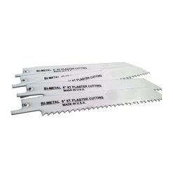 6 in. x 3/4 in. x 0.050 in. 6 Teeth per in. Plaster Cutting Bi-Metal Reciprocating Saw Blade (5-Pack) by BLU-MOL