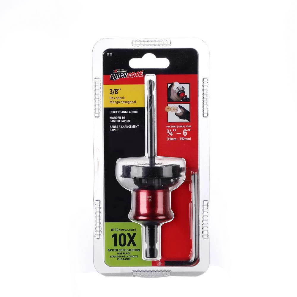 Quickcore 3/8 in. 10X Metal Faster Core Ejection Quick Change Arbor Assembly by BLU-MOL 2 Quickcore 3/8 in. 10X Metal Faster Core Ejection Quick Change Arbor Assembly by BLU-MOL - Image 2