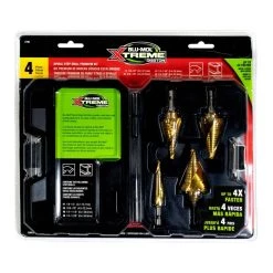 4-Pcs Cobalt Spiral Step Drill Premium Kit(1/8 in. - 1/2 in.,3/16 in. - 7/8 in.,1/4 in. - 1-1/8 in.,1/4 in. - 1-3/8 in.) by BLU-MOL -Industrial Tools Sales blu mol step drill bits e0102786 4f 1000