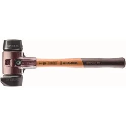 Simplex 60 3.5 lbs. Mallet with Black Rubber and STAND-UP Black Rubber Inserts by Halder