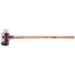 Simplex 4 lbs. Mallet with 60 Long Handle, Superplastic, STAND-UP Black Rubber Inserts by Halder