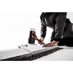 Simplex 12oz. Mallet with Cast Iron Housing Acacia Hard Wood Handle Red Plastic Face and Gray Rubber Face by Halder -Industrial Tools Sales halder mallets 3036 030 4f 1000