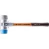 1.5 lbs. Simplex 50 Mallet, Aluminum Housing with Soft Blue Rubber and Grey Rubber Inserts, Non-Marring by Halder