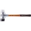 Simplex 30 7 oz. Mallet, Aluminum Housing with Black Rubber, Superplastic Inserts by Halder