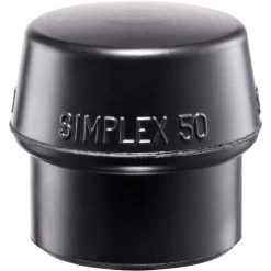 Simplex 100 Replacement Face Insert, Black Rubber by Halder