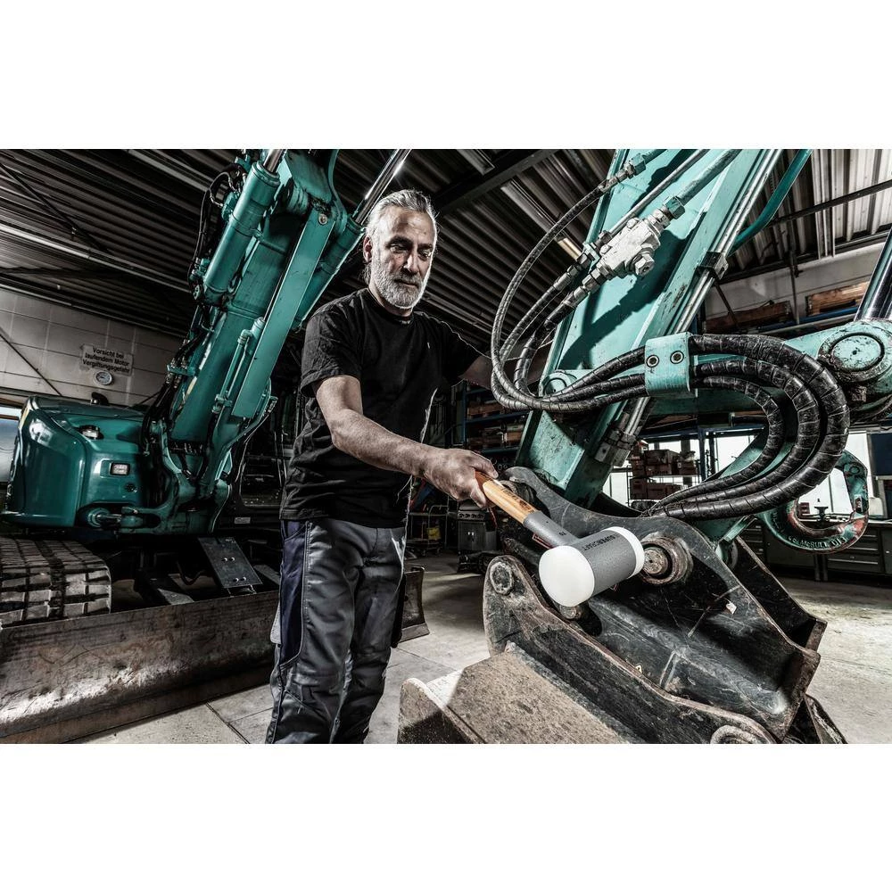 Supercraft 35 Dead Blow 1.23 lbs. Nylon Hammer with 13.19 in. Hickory Handle by Halder 2 Supercraft 35 Dead Blow 1.23 lbs. Nylon Hammer with 13.19 in. Hickory Handle by Halder - Image 2