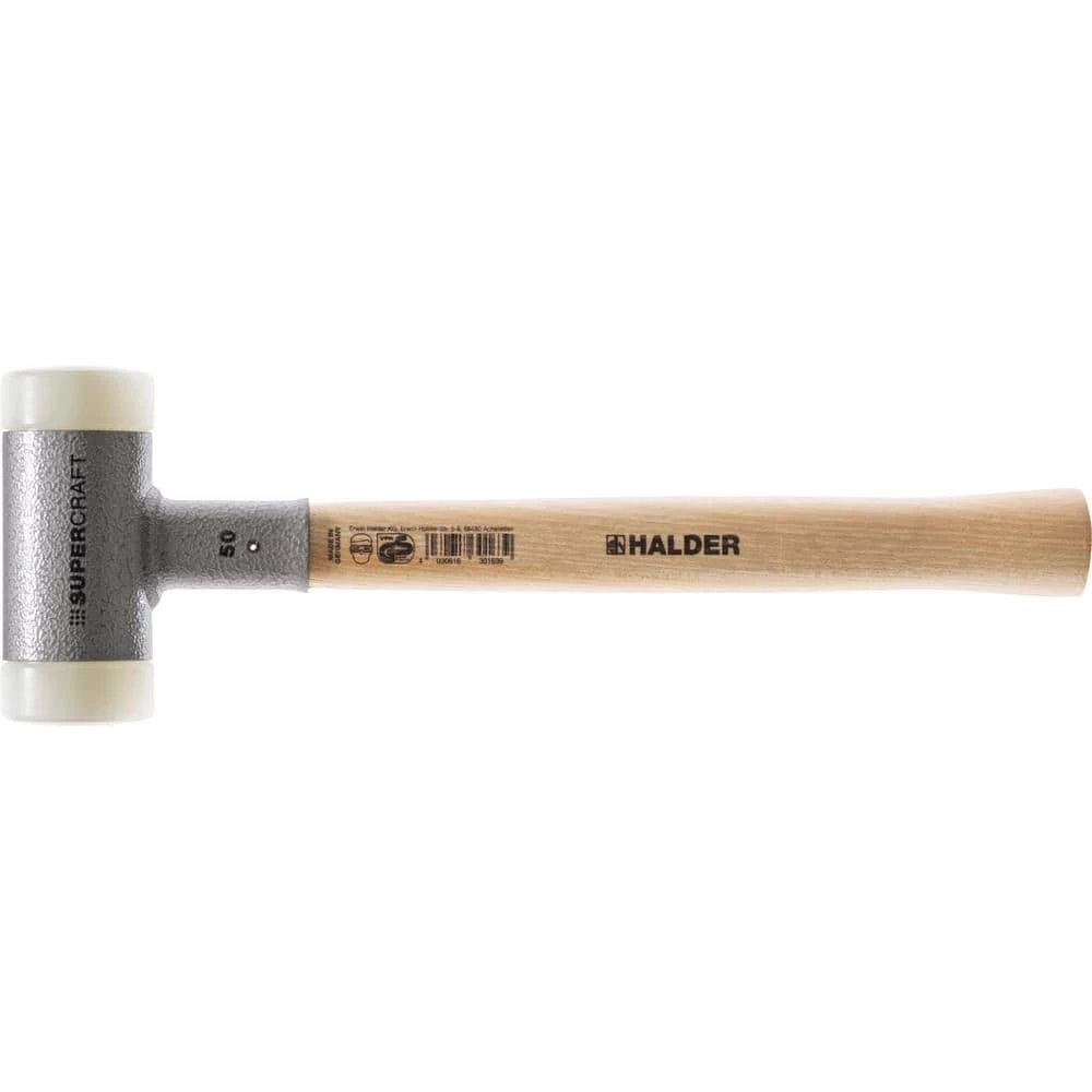 Supercraft 35 Dead Blow 1.23 lbs. Nylon Hammer with 13.19 in. Hickory Handle by Halder 1 Supercraft 35 Dead Blow 1.23 lbs. Nylon Hammer with 13.19 in. Hickory Handle by Halder