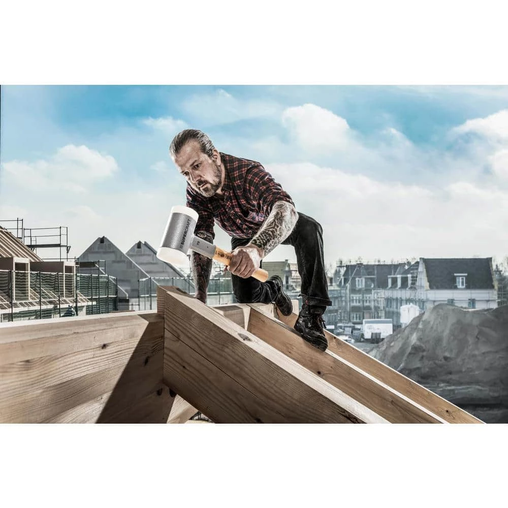 Supercraft 35 Dead Blow 1.23 lbs. Nylon Hammer with 13.19 in. Hickory Handle by Halder 3 Supercraft 35 Dead Blow 1.23 lbs. Nylon Hammer with 13.19 in. Hickory Handle by Halder - Image 3