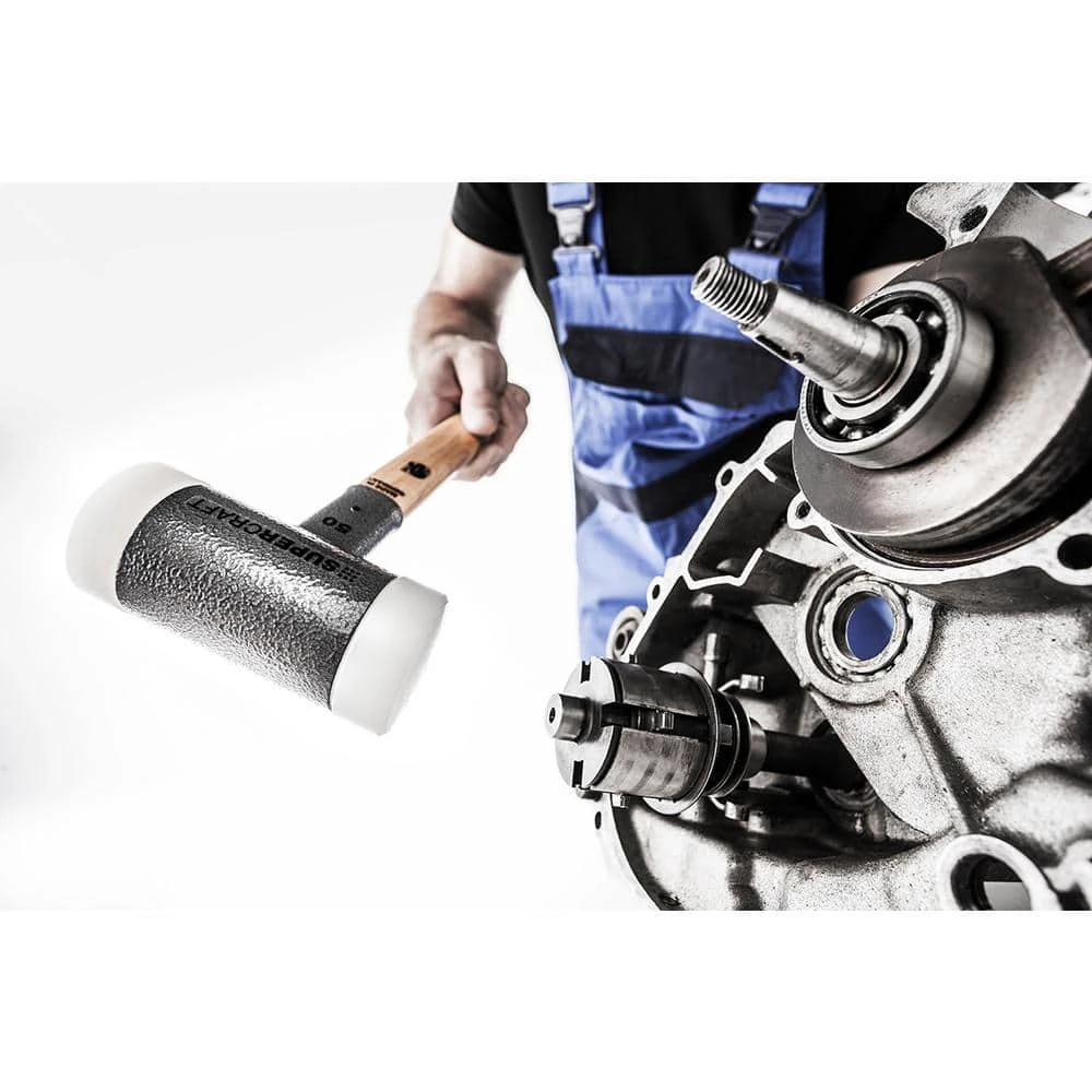 Supercraft 35 Dead Blow 1.23 lbs. Nylon Hammer with 13.19 in. Hickory Handle by Halder 4 Supercraft 35 Dead Blow 1.23 lbs. Nylon Hammer with 13.19 in. Hickory Handle by Halder - Image 4