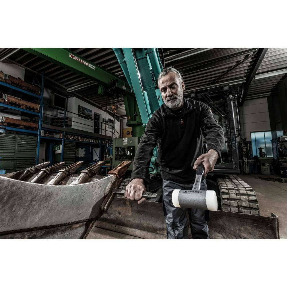 Supercraft 30 Dead Blow 1.29 lbs. Nylon Hammer with 11.61 Metal Handle Rubber Grip by Halder 8 Supercraft 30 Dead Blow 1.29 lbs. Nylon Hammer with 11.61 Metal Handle Rubber Grip by Halder - Image 8