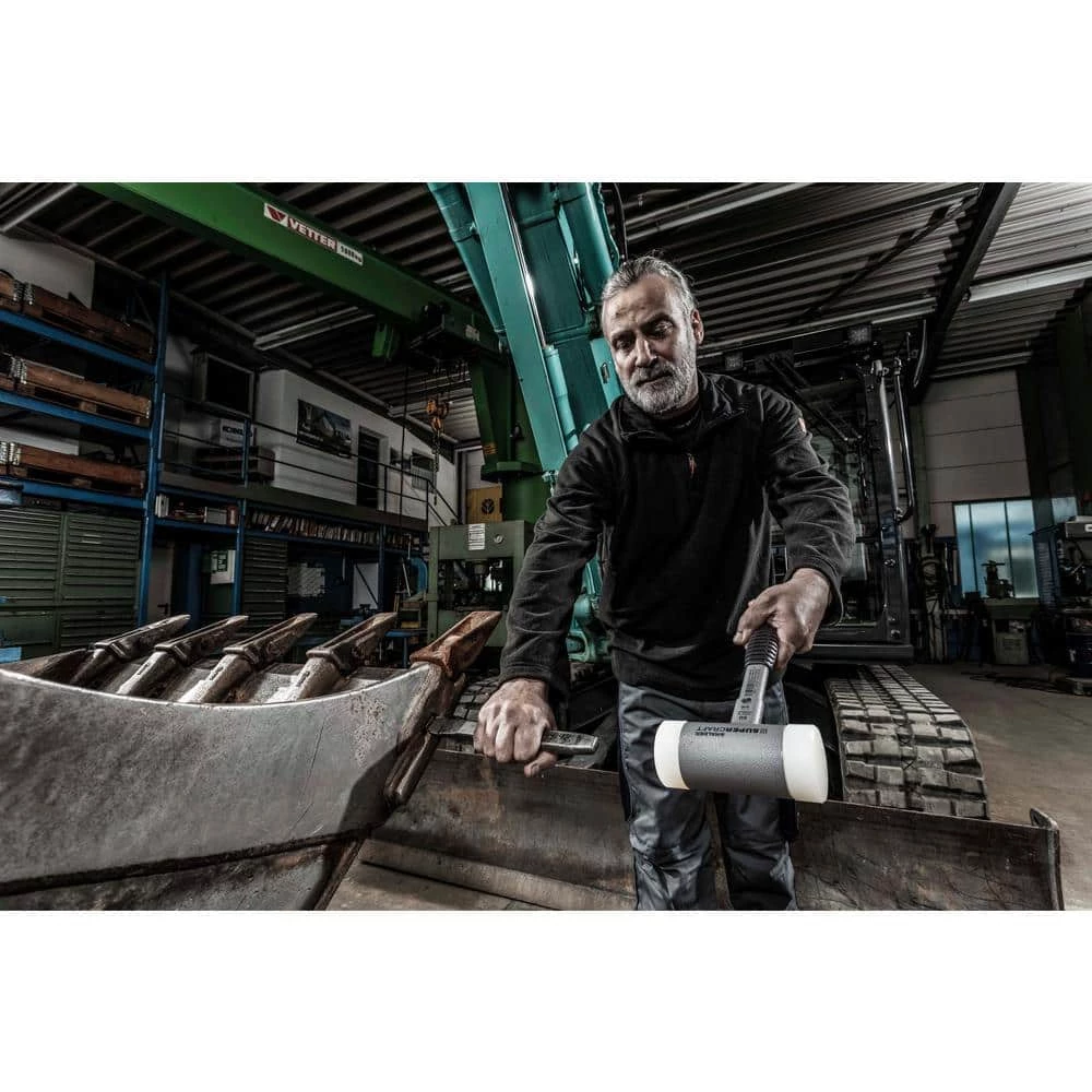 Supercraft 45 Dead Blow 2.06 lbs. Nylon Hammer with 12.2 Metal Handle Rubber Grip by Halder 8 Supercraft 45 Dead Blow 2.06 lbs. Nylon Hammer with 12.2 Metal Handle Rubber Grip by Halder - Image 8