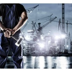 Supercraft 50 Dead Blow 2.54 lbs. Nylon Hammer with 12.4 Metal Handle Rubber Grip by Halder -Industrial Tools Sales halder mallets 3377 050 4f 1000