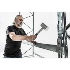 Supercraft 60 Dead Blow 3.86 lbs. Nylon Hammer with 12.8 in. Metal Handle Rubber Grip by Halder -Industrial Tools Sales halder mallets 3377 060 fa 1000