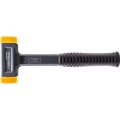 Secural Dead Blow 2.2 lbs. Polyurethane Hammer with 12.2 in. Steel Handle Rubber Grip by Halder