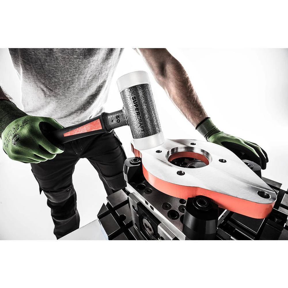 Supercraft 60 Dead Blow 3.58 lbs. Nylon Hammer with 15.35 in. Rubberized Fiberglass Handle by Halder 2 Supercraft 60 Dead Blow 3.58 lbs. Nylon Hammer with 15.35 in. Rubberized Fiberglass Handle by Halder - Image 2