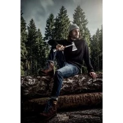 2.2 lbs. Hand Axe with 14.57 in. Steel Handle Leather Grip by Halder -Industrial Tools Sales halder mauls 3555 372 1f 1000