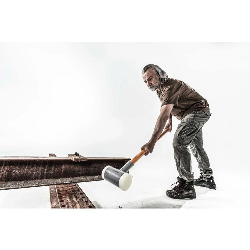 Supercraft Dead Blow 20.5 lbs. Nylon Sledgehammer with 39.37 in. Hickory Handle by Halder 5 Supercraft Dead Blow 20.5 lbs. Nylon Sledgehammer with 39.37 in. Hickory Handle by Halder - Image 5