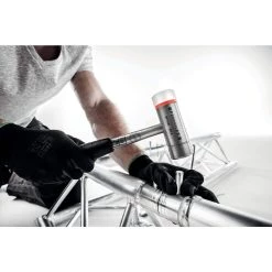 Ferroplex 1.32 lbs. 2-In-1 Stainless Steel Hammer with 11.42 in. Steel Handle Rubber Grip by Halder -Industrial Tools Sales halder specialty hammers 3677 030 4f 1000