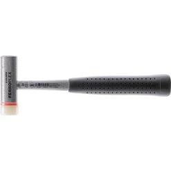 Ferroplex 1.32 lbs. 2-In-1 Stainless Steel Hammer with 11.42 in. Steel Handle Rubber Grip by Halder