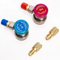 HVAC R134A R12 R22 R404A R407C R502 A/C Diagnostic Manifold Gauge Kit for Charging Refrigeration by STARK USA 9 HVAC R134A R12 R22 R404A R407C R502 A/C Diagnostic Manifold Gauge Kit for Charging Refrigeration by STARK USA -Industrial Tools Sales stark usa air compressor parts 26009 h 1f 1000