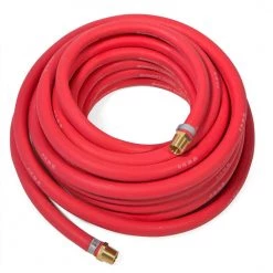 1/2 in. x 50 ft. All-Weather Durable Pneumatic Compressor Rubber Air Hose in Red by STARK USA