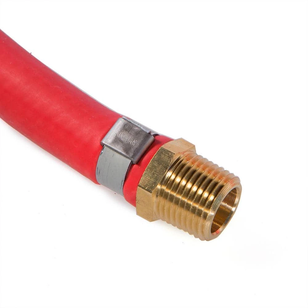 1/2 in. x 50 ft. All-Weather Durable Pneumatic Compressor Rubber Air Hose in Red by STARK USA 2 1/2 in. x 50 ft. All-Weather Durable Pneumatic Compressor Rubber Air Hose in Red by STARK USA - Image 2