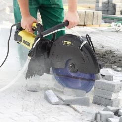 16 in. 3200-Watt Circular Cut Concrete Saw Cutter with Water Line Attachment (No-Blade) by STARK USA -Industrial Tools Sales stark usa concrete saws 50120 h2 4f 1000