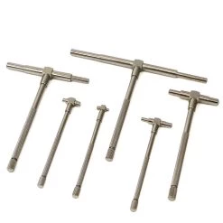 5/16 in. to 6 in. Telescoping Gauge Set Range Micrometer Precision T-Bore Hole Gauge (6-Piece) by STARK USA