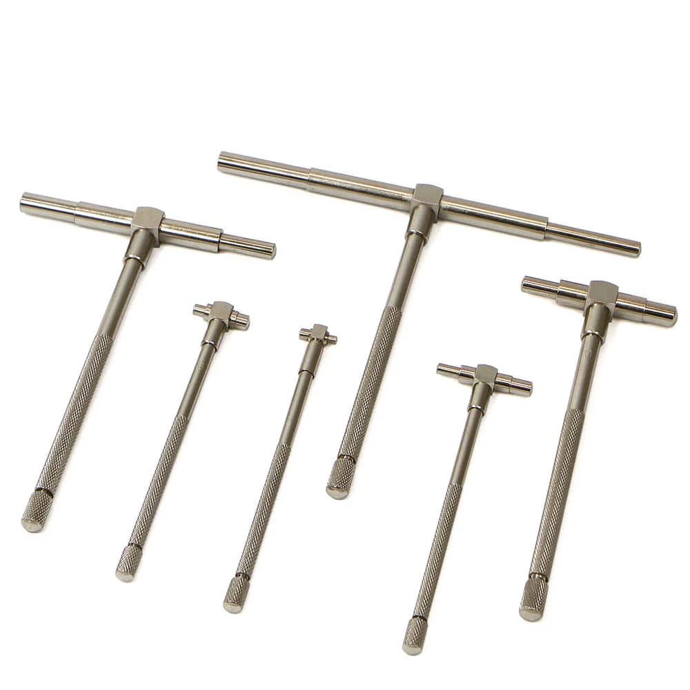 5/16 in. to 6 in. Telescoping Gauge Set Range Micrometer Precision T-Bore Hole Gauge (6-Piece) by STARK USA 1 5/16 in. to 6 in. Telescoping Gauge Set Range Micrometer Precision T-Bore Hole Gauge (6-Piece) by STARK USA