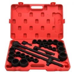 3/4 in. Jumbo Flank Drive Impact Socket Ratchet Set 6 Points MM SAE Metric (22-Piece) by STARK USA -Industrial Tools Sales stark usa impact socket sets 35251 44 1000