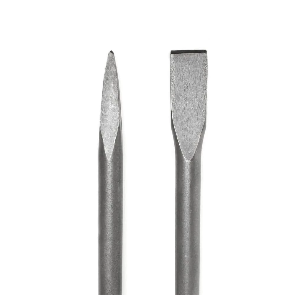 16 in. Flat and Point Bit Chisel and 1-1/8 in. Steel Hex Shank for Electric Demolition Jack Hammer (2-Piece) by STARK USA 3 16 in. Flat and Point Bit Chisel and 1-1/8 in. Steel Hex Shank for Electric Demolition Jack Hammer (2-Piece) by STARK USA - Image 3