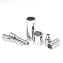 1/2 in. Drive Socket Set 90T-Ratchet Extension Bars SAE and Metric CR-V (55-Pieces) by STARK USA -Industrial Tools Sales stark usa ratchet socket sets 35300 4f 1000