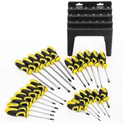 Multi-Purpose Screwdriver Set with Magnetic Tips and Rack Stand (26-Piece) by STARK USA -Industrial Tools Sales stark usa screwdriver sets 17515 h 4f 1000