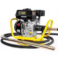 6.5 HP 196 cc Gas-Powered Lancin Motor 360-Degree Swivel Base Concrete Vibrator Unit with Flexible Poker by STARK USA