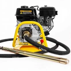 6.5 HP 196 cc Gas-Powered Lancin Motor 360-Degree Swivel Base Concrete Vibrator Unit with Flexible Poker by STARK USA -Industrial Tools Sales stark usa specialty power tools kit61062 h1 fa 1000