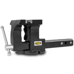 6 in. All Terrain ATV Truck Tow Hitch 2-In-1 Bench Vise with Built-In Mount Fits 2 in. Receiver by STARK USA