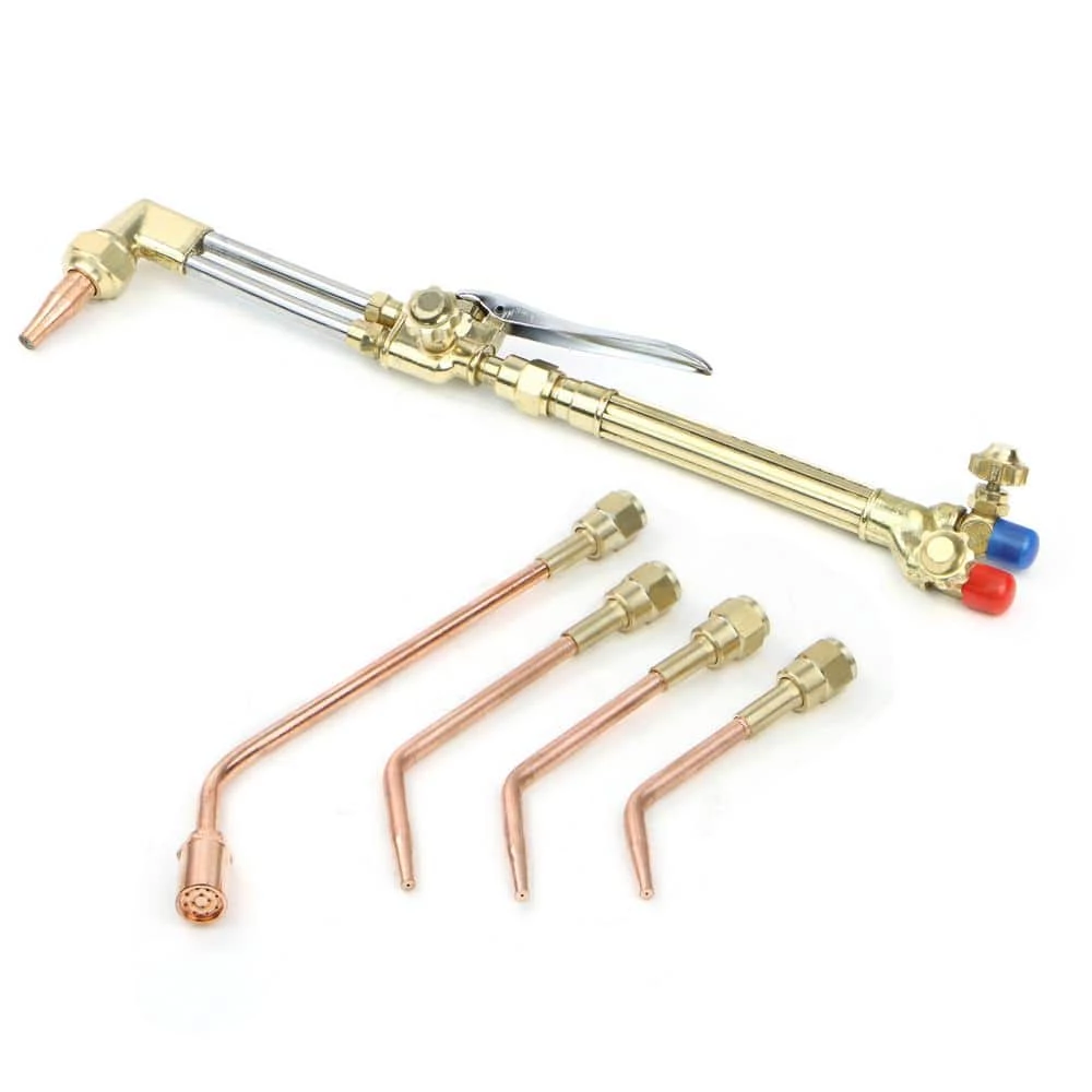 Cut Welder Kit with Torch, Oxygen and Acetylene Regulators, 3/16 in. x 15 ft. Hose, Victor Type Cutting Welding Brazing by STARK USA 3 Cut Welder Kit with Torch, Oxygen and Acetylene Regulators, 3/16 in. x 15 ft. Hose, Victor Type Cutting Welding Brazing by STARK USA - Image 3