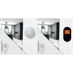 24-Volt Transformer and C-Wire Adapter for Google Nest Thermostat, Learning Thermostat, Thermostat E and Wyze Thermostat by Wasserstein -Industrial Tools Sales wasserstein home safety accessories 24vadapter25ftwhtusa 1f 1000