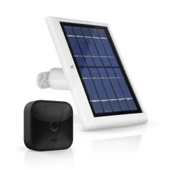 Solar Panel with Internal Battery for Blink Outdoor, Blink XT and Blink XT2 Security Camera (1-Pack, White) by Wasserstein