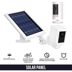 Solar Panel Compatible with Ring Spotlight Cam Battery and Ring Stick Up Cam Battery (3 Pack, White) by Wasserstein -Industrial Tools Sales wasserstein home safety accessories 4895230302033 c3 1000