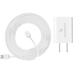 Arlo Ultra/Ultra 2 and Pro 3/Pro 4 Outdoor 16 ft. Magnetic Charging Cable with Quick Charge Power Adapter (White) by Wasserstein 13 Arlo Ultra/Ultra 2 and Pro 3/Pro 4 Outdoor 16 ft. Magnetic Charging Cable with Quick Charge Power Adapter (White) by Wasserstein -Industrial Tools Sales wasserstein home safety accessories 4897080228792 44 1000